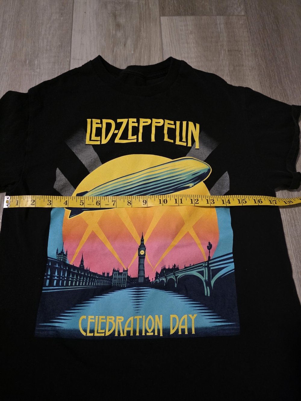 Led Zeppelin Celebration Day Graphic Band Tee Black Short Sleeve Shirt Size S - Picture 5 of 6
